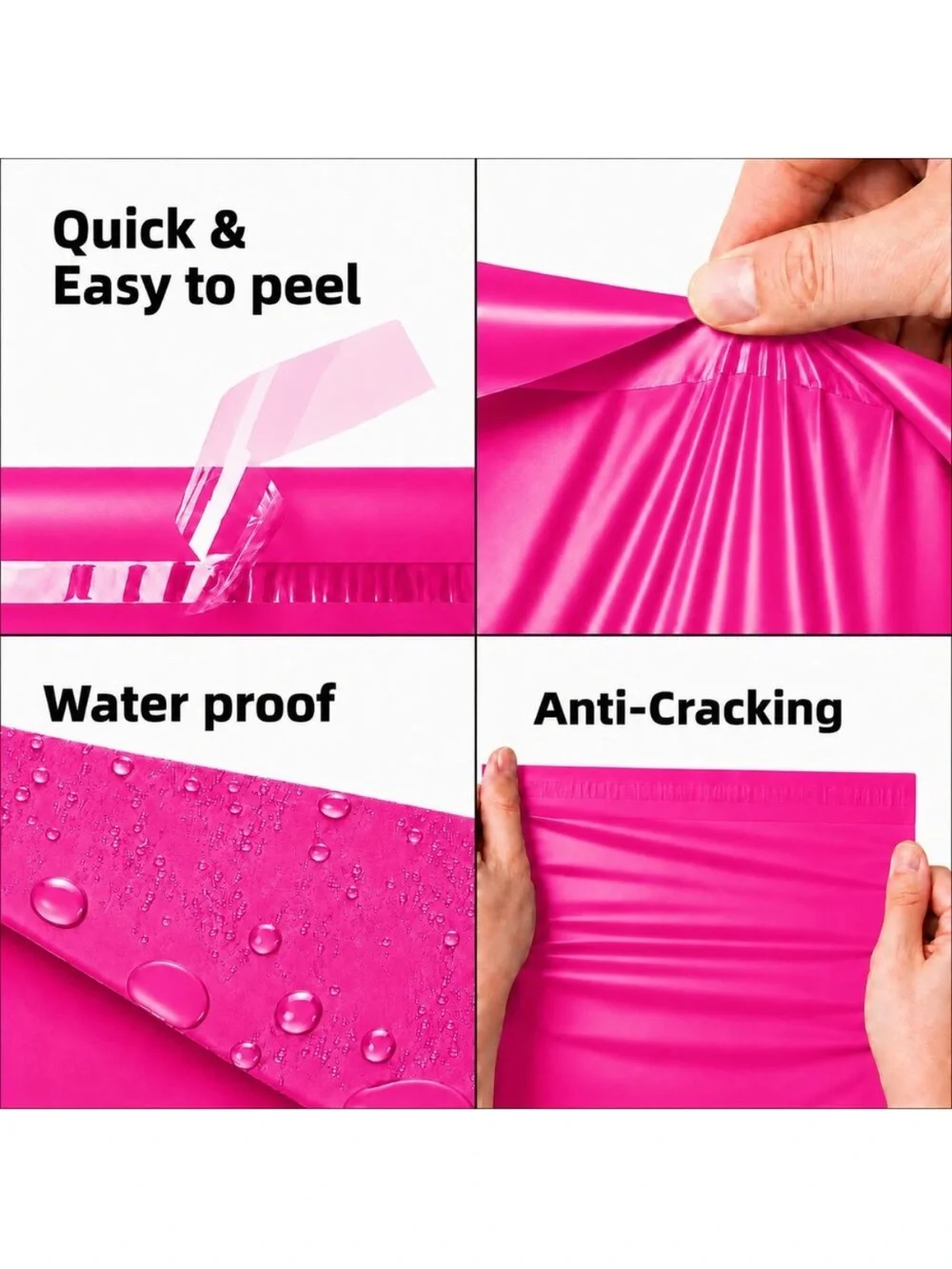 15-NEW Pink Poly Mailers size 12x15.5 & 3 FREE 6x9 Polymailers!!!